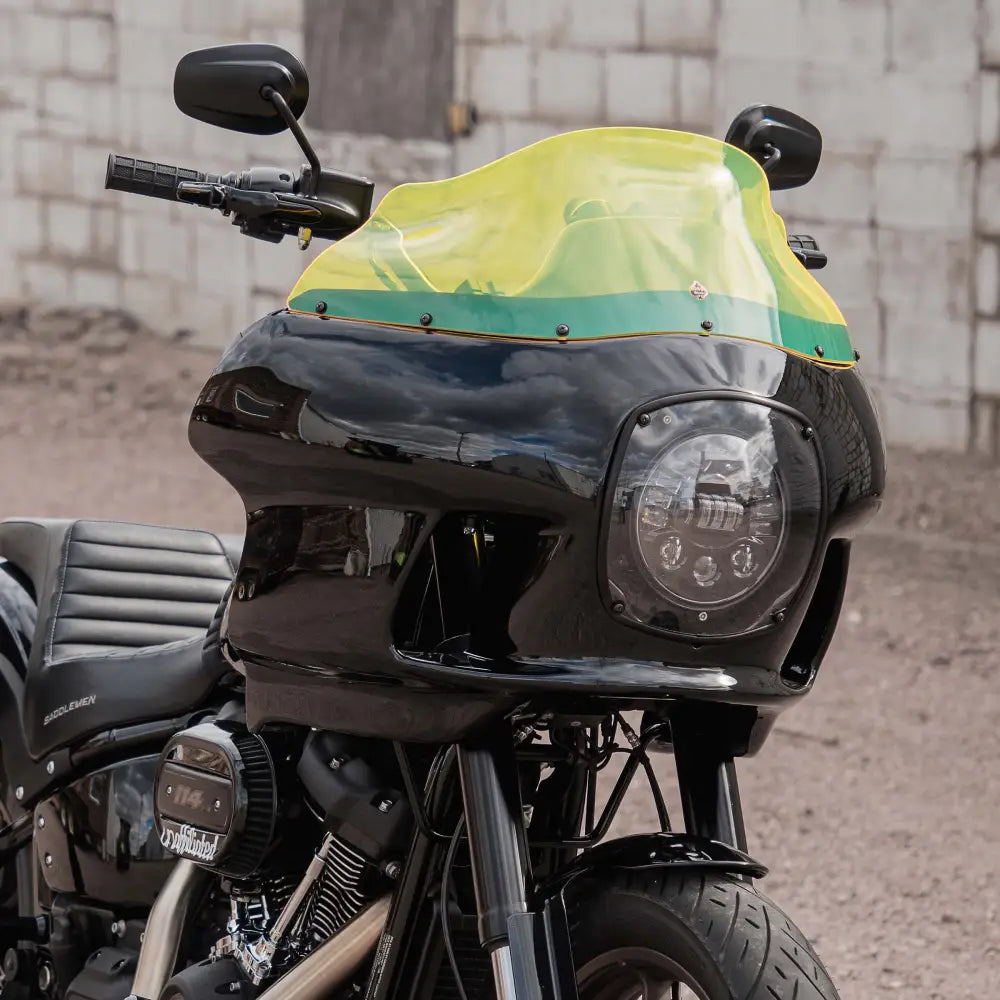 Yellow Ice Kolor Windshield for Harley-Davidson FXRP Style motorcycle fairings(Yellow Ice)