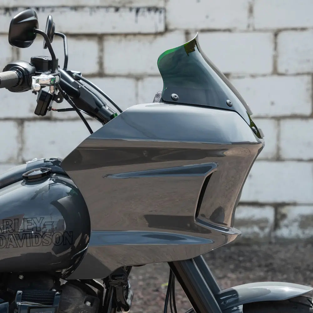 6" Green Kolor Windshield for Harley-Davidson Low Rider ST Motorcycles (6" Green)