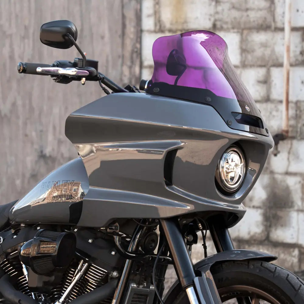 8" Kolor Windshield for Harley-Davidson Low Rider ST Motorcycles (8" Purple)