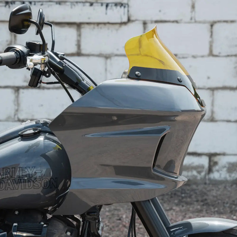 6" Yellow Kolor Windshield for Harley-Davidson Low Rider ST Motorcycles (6" Yellow)