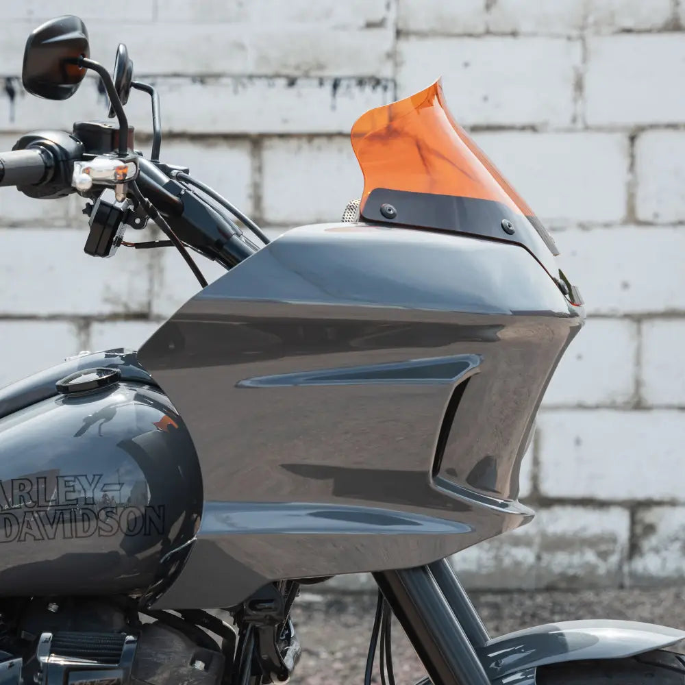 6" Orange Kolor Flare™ Windshield for Harley-Davidson Low Rider ST Motorcycles 