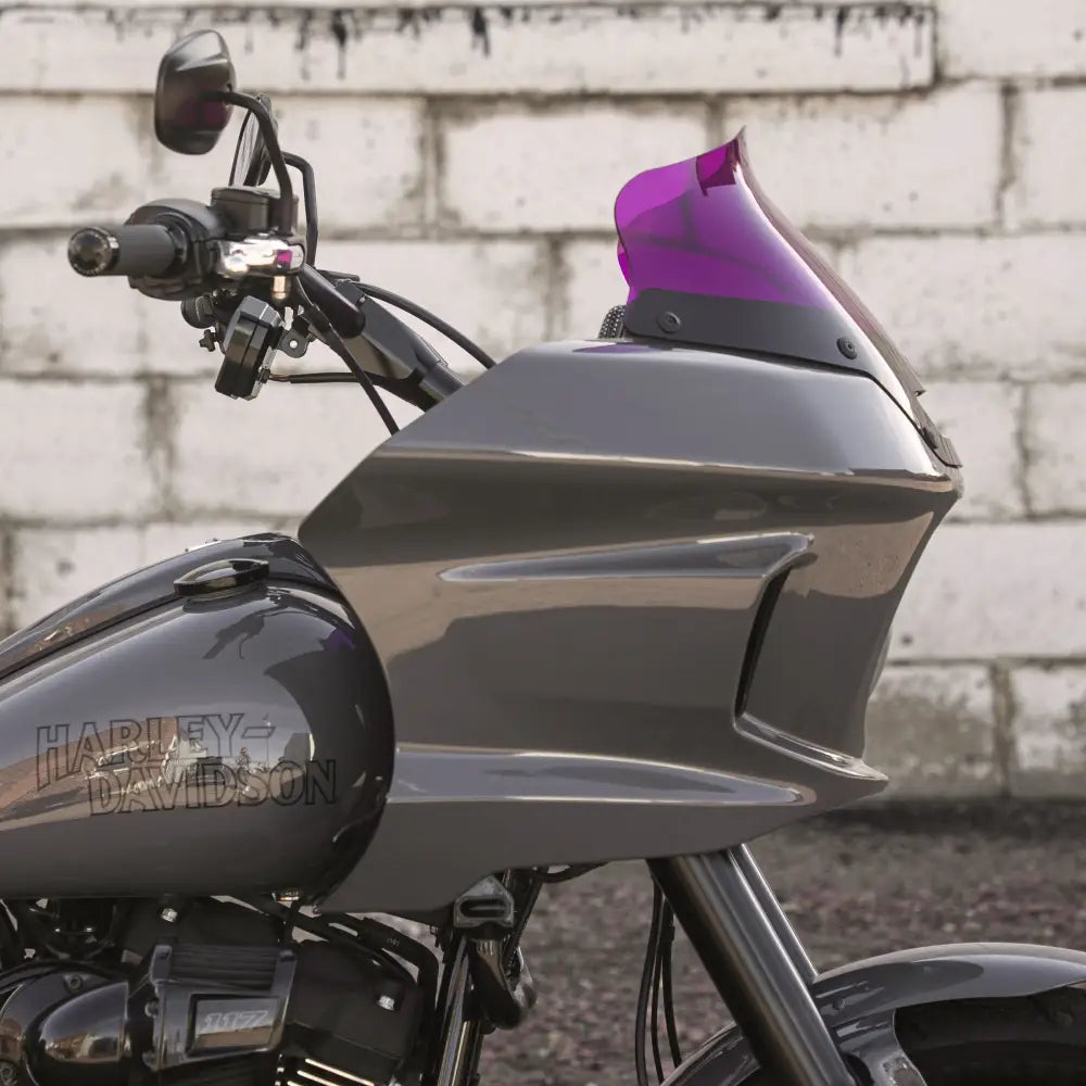 6" Purple Kolor Windshield for Harley-Davidson Low Rider ST Motorcycles (6" Purple)