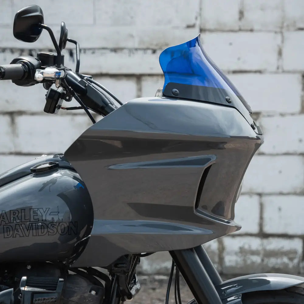 6" Blue Kolor Windshield for Harley-Davidson Low Rider ST Motorcycles (6" Blue)