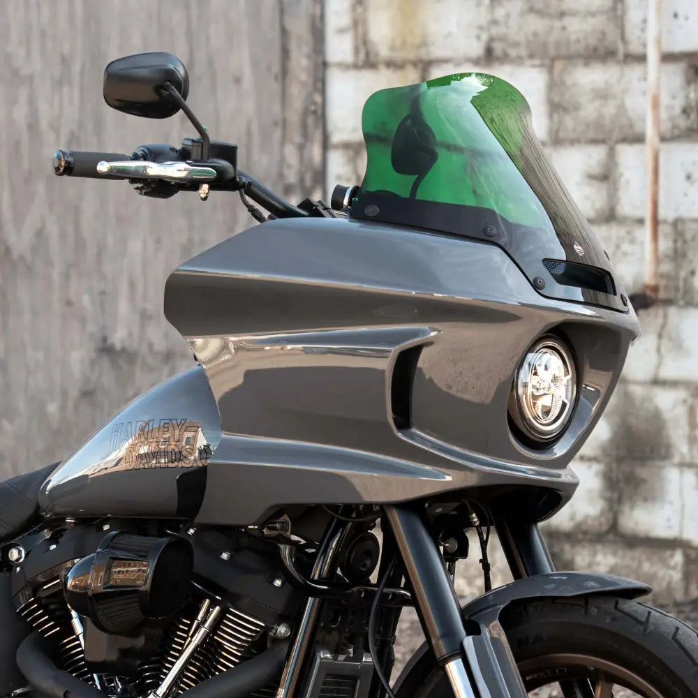 8" Kolor Windshield for Harley-Davidson Low Rider ST Motorcycles (8" Green)