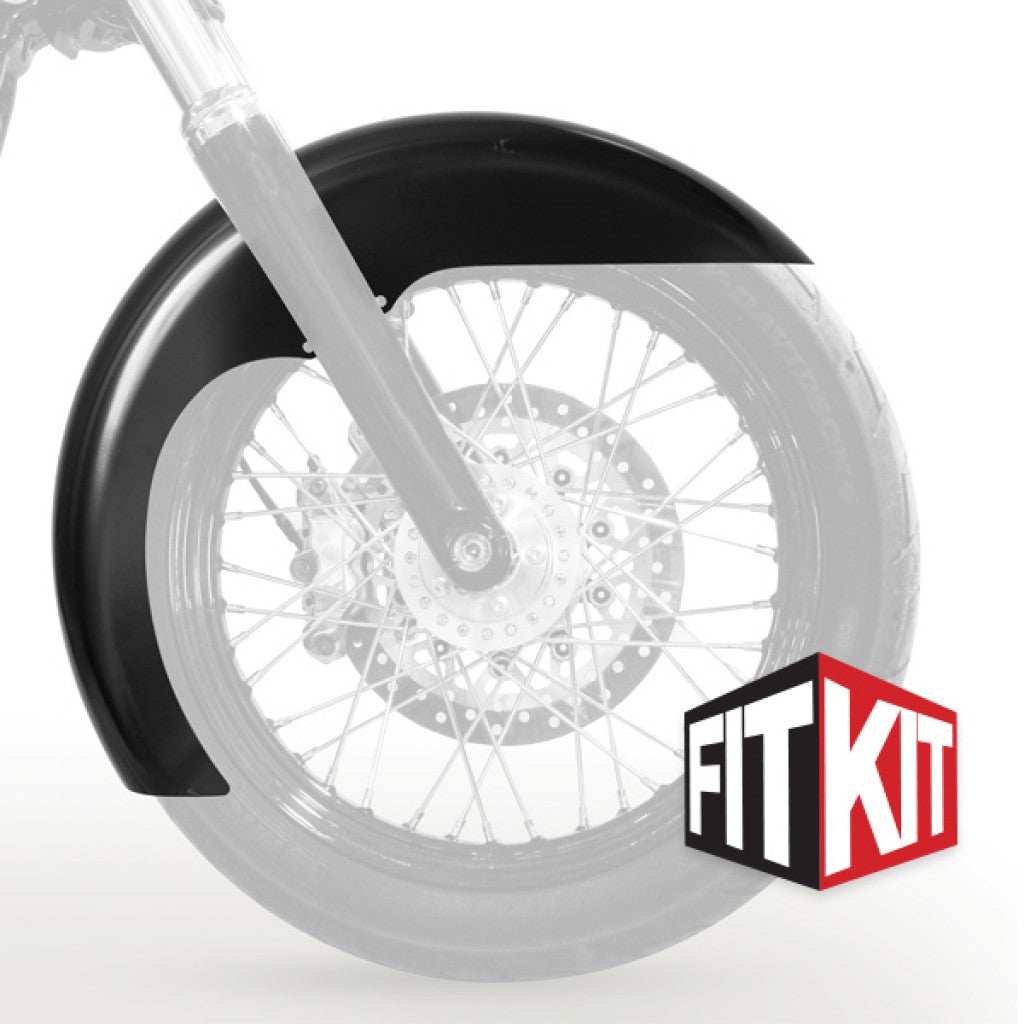 Level Stamped Steel 19" Front Fender Fit Kits for Harley-Davidson 2006-2017 Dyna and 2018-2026 Softail Street Bob Motorcycles(Level)