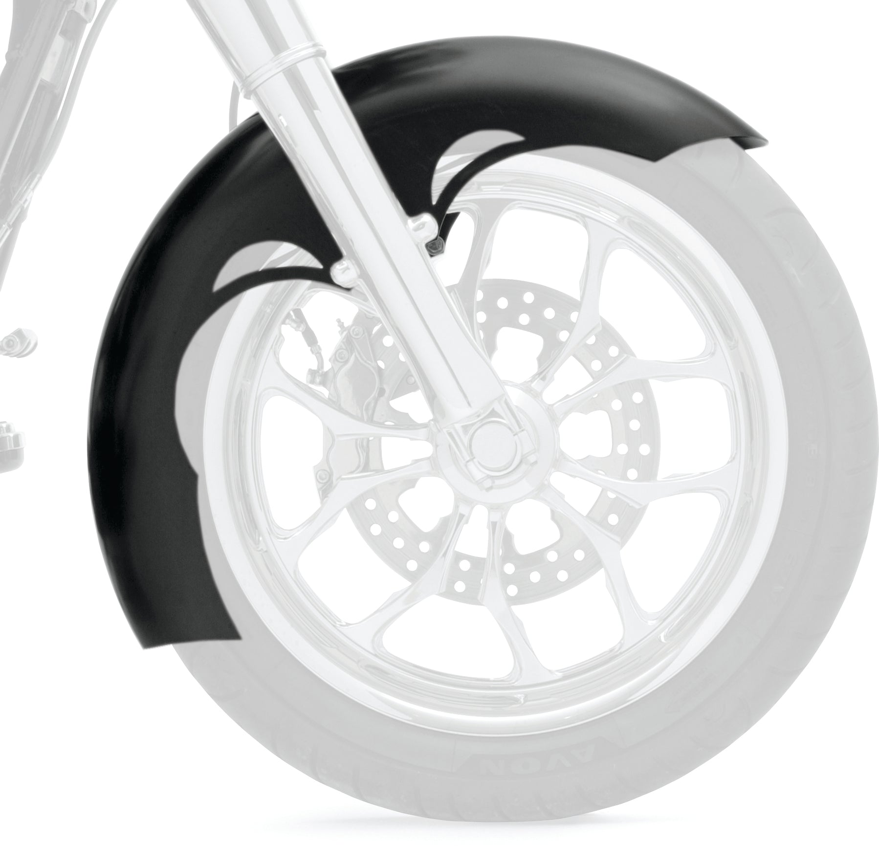 Tude Tire Hugger Front Fenders for Harley-Davidson 1983-2013 Touring Motorcycle Models(Tude)