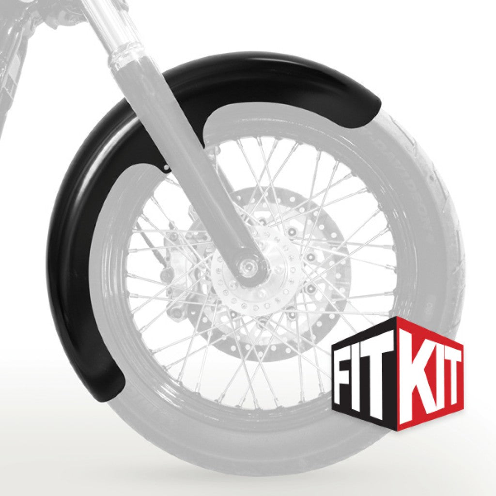 Wrapper Stamped Steel 19" Front Fender Fit Kits for Harley-Davidson 2006-2017 Dyna and 2018-2026 Softail Street Bob Motorcycles(Wrapper)