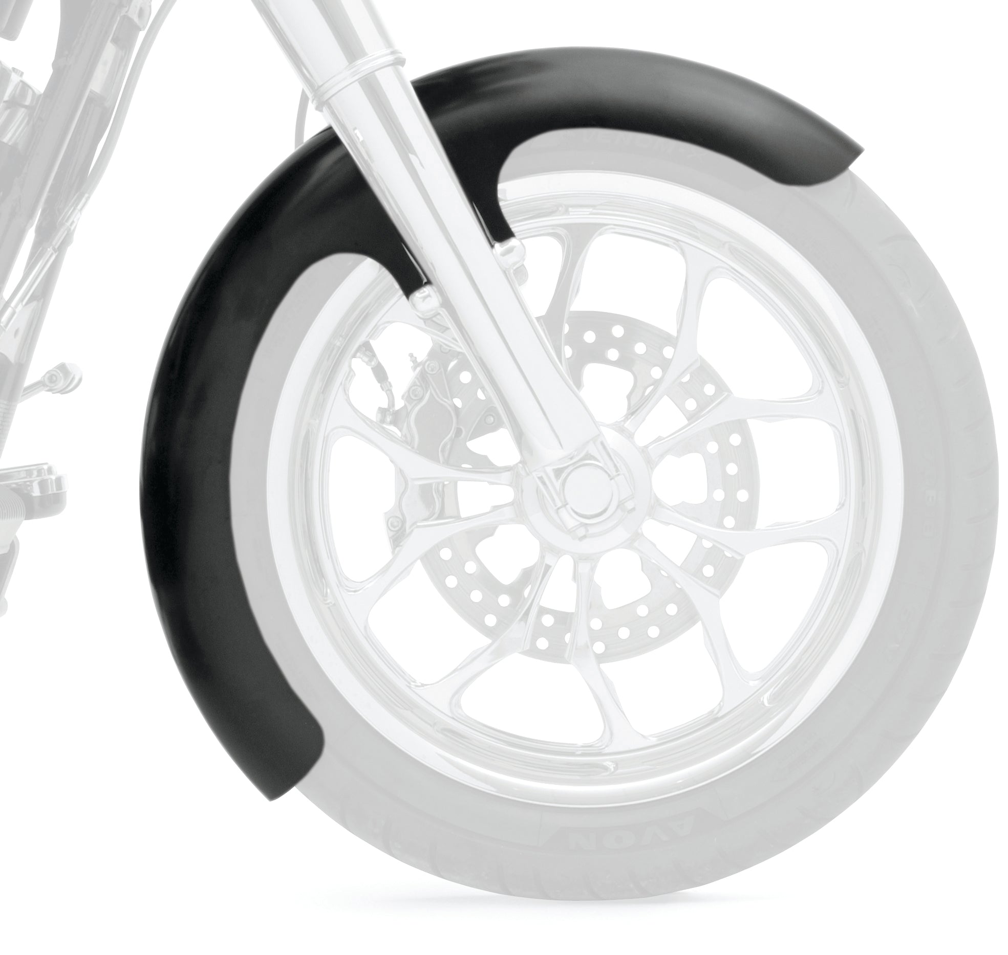 Wrapper Tire Hugger Front Fenders for Harley-Davidson 1983-2013 Touring Motorcycle Models(Wrapper)