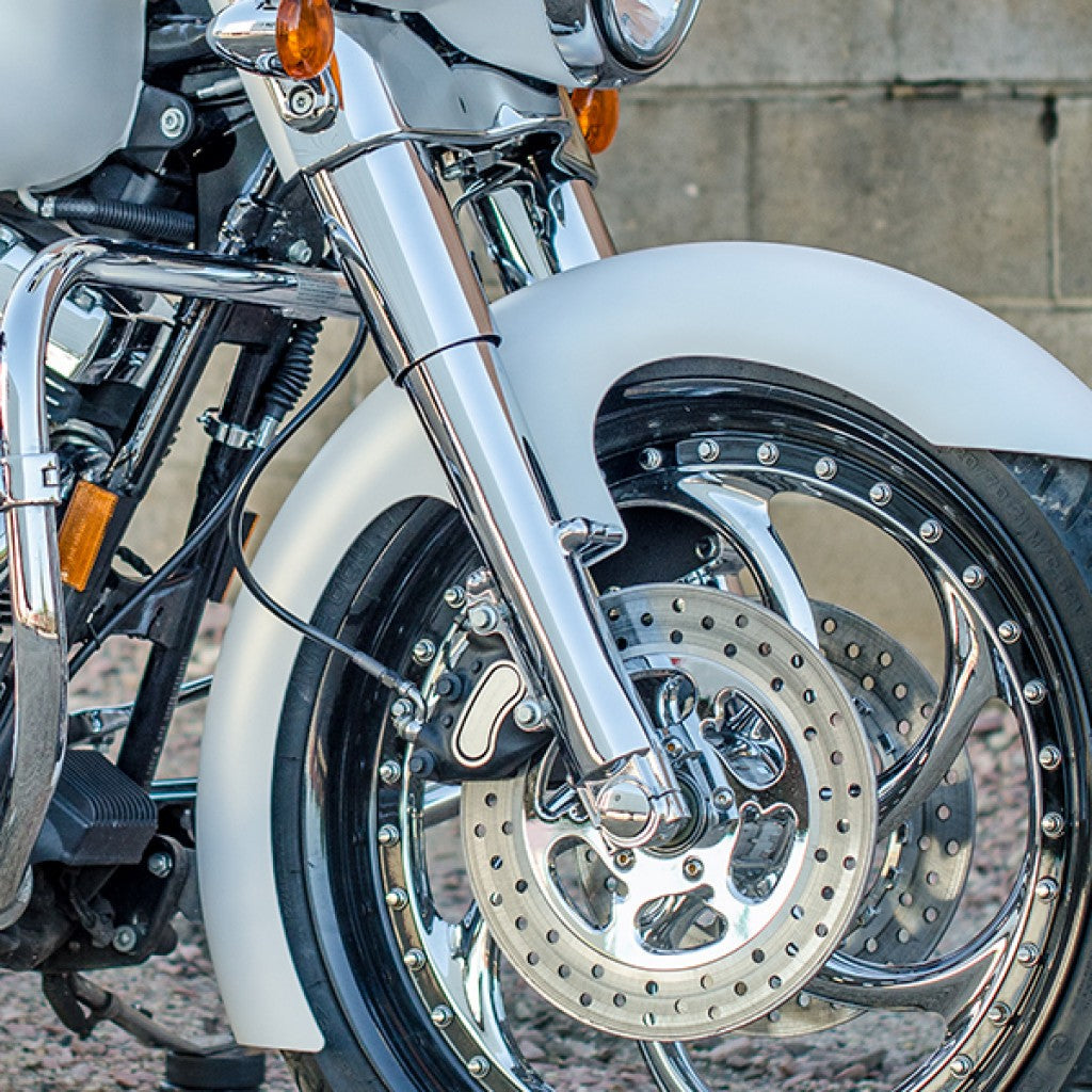 Polished Flush Mount Front Axles for Harley-Davidson® - 25mm Axle Touring and more(Polished)