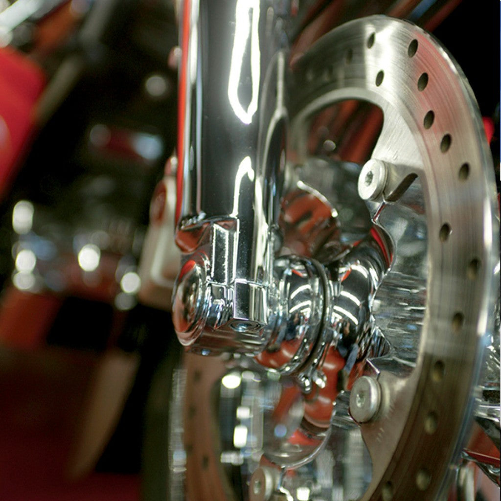 Polished Flush Mount Front Axles for Harley-Davidson® - 25mm Axle Touring and more(Polished)