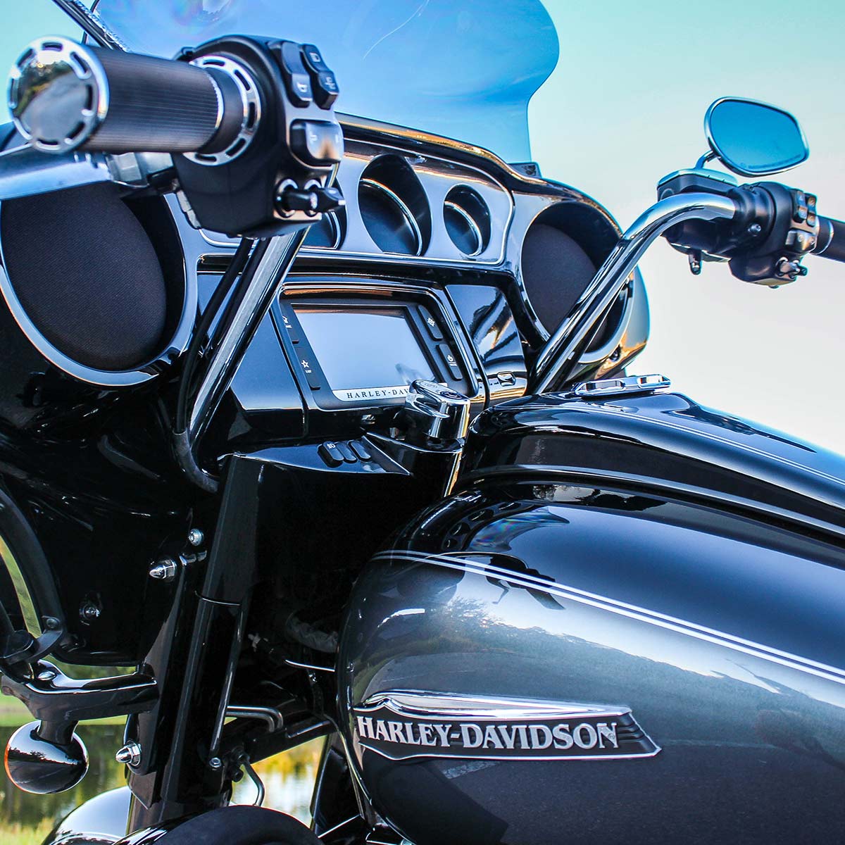 Chrome Back Ergo Bars for Harley-Davidson 1986-2024 FLH Motorcycles(Chrome Back Bars)