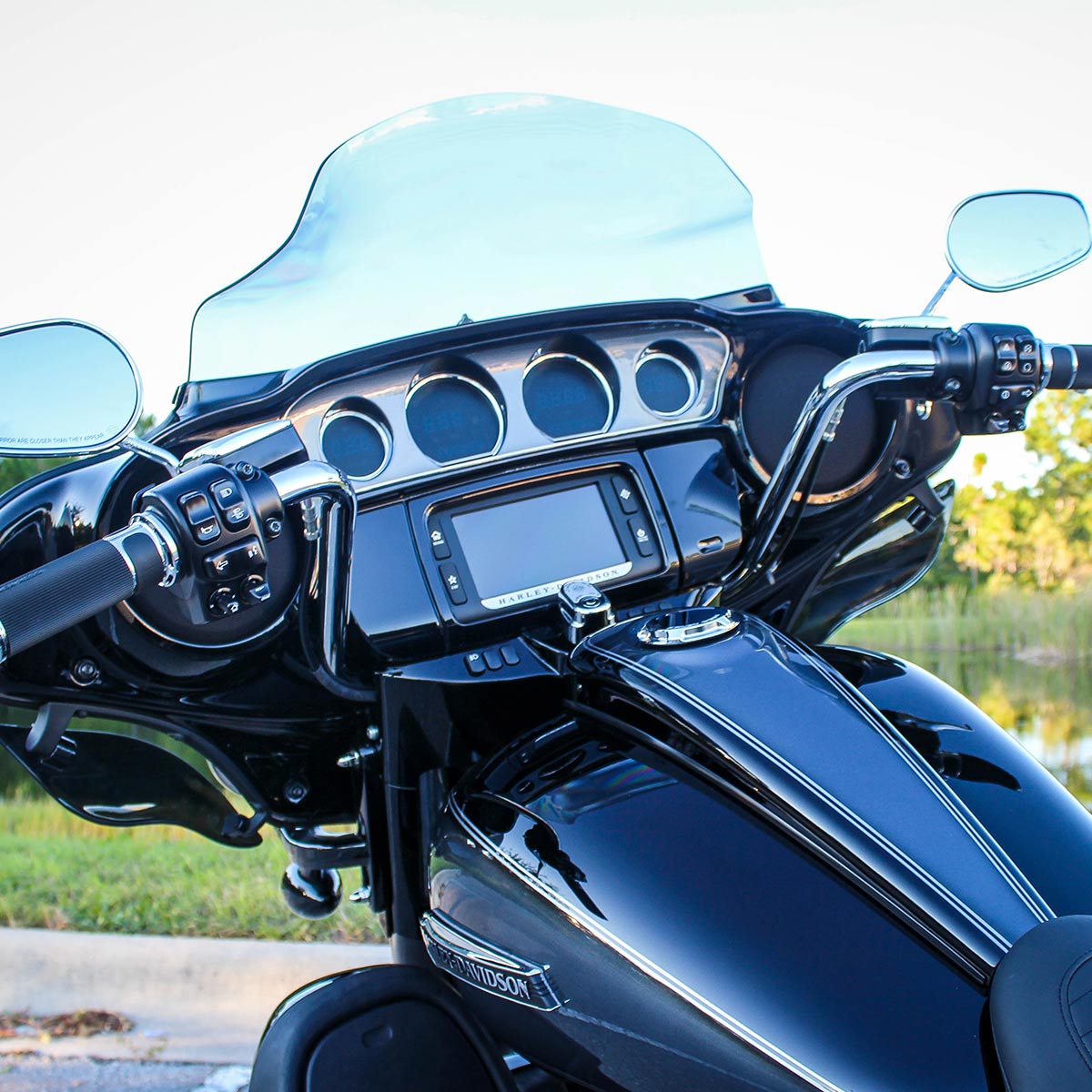 Chrome Back Ergo Bars for Harley-Davidson 1986-2024 FLH Motorcycles(Chrome Back Bars)