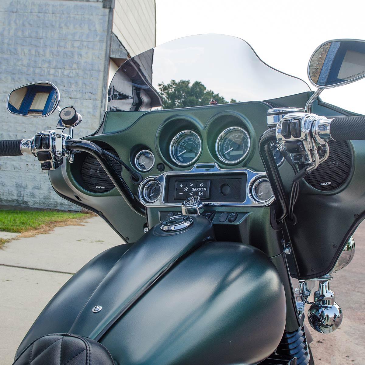 Black Back Ergo Bars for Harley-Davidson 1986-2024 FLH Motorcycles(Black Back Bars)