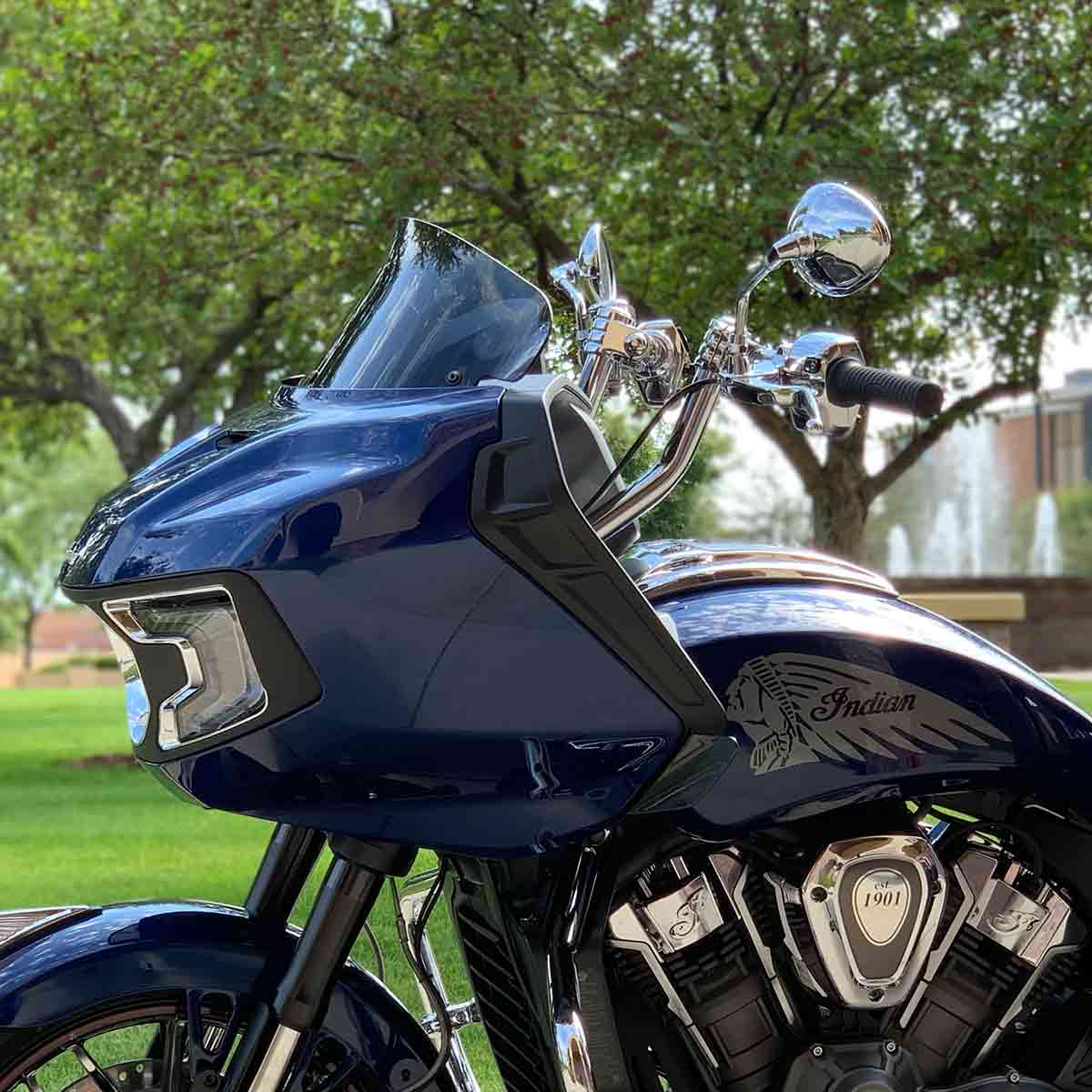 Chrome 13" KlipHanger Handlebar for Indian Challenger and Pursuit Motorcycles(Chrome)