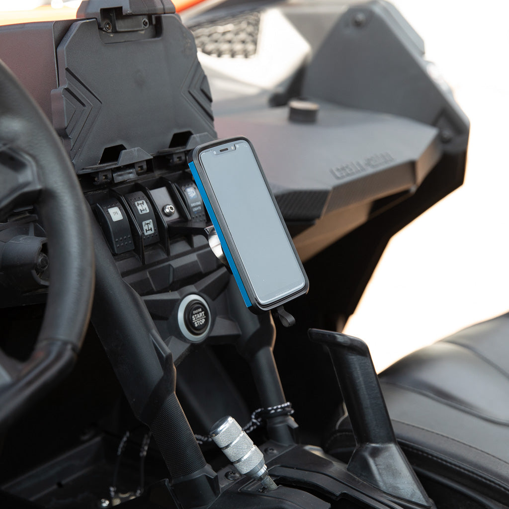 Rocker Switch Magnetic Phone Mount mounted with Phone 