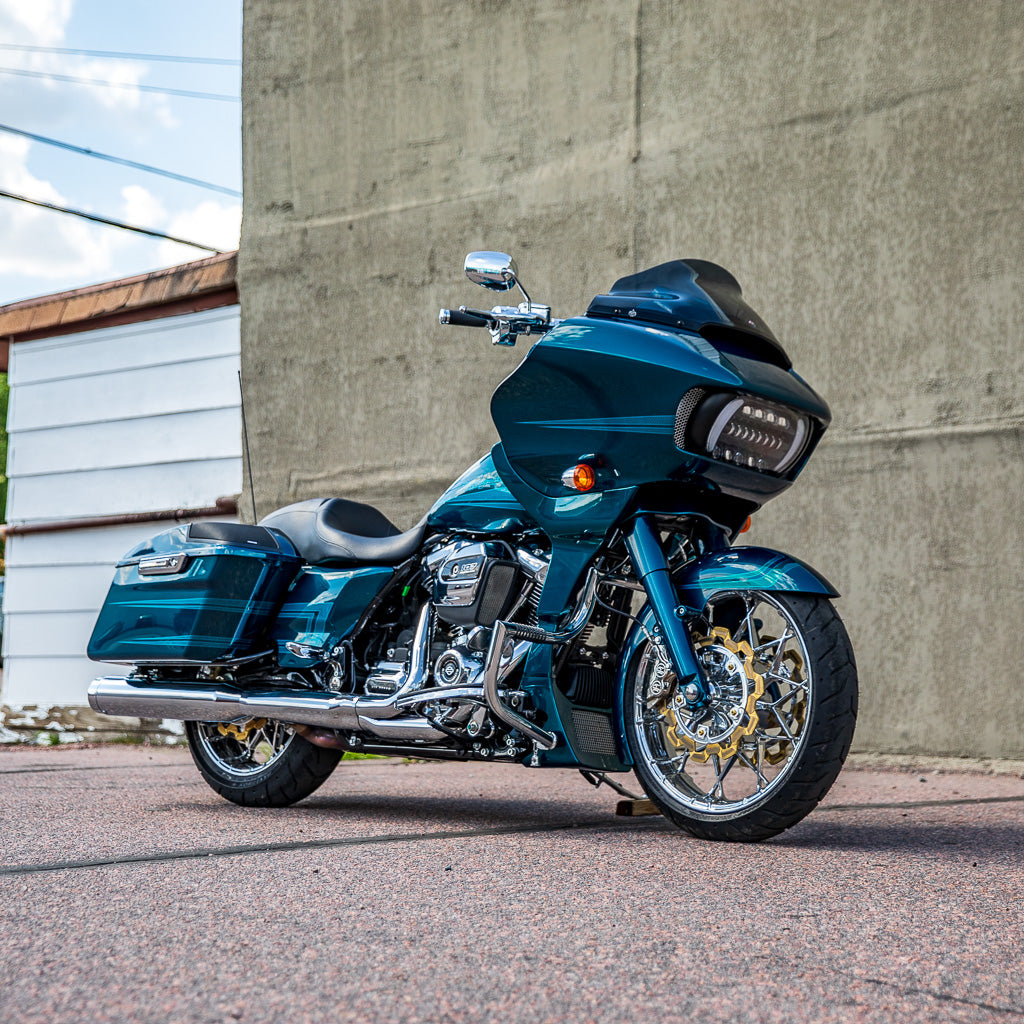 9" Sport Dark Smoke Windshields for Harley-Davidson 2015-2024 Road Glide motorcycle models(9" Sport - Dark Smoke)