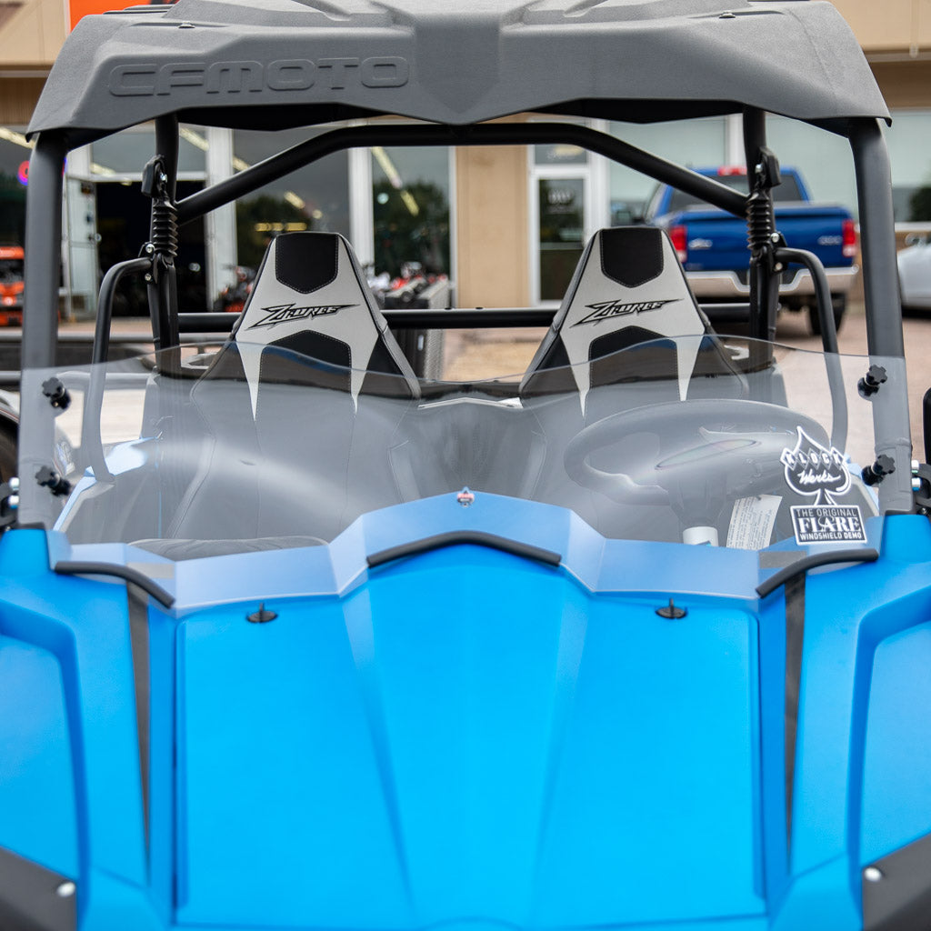 Clear UTV Flare™ Windshield For CFMoto® Zforce models(Clear)