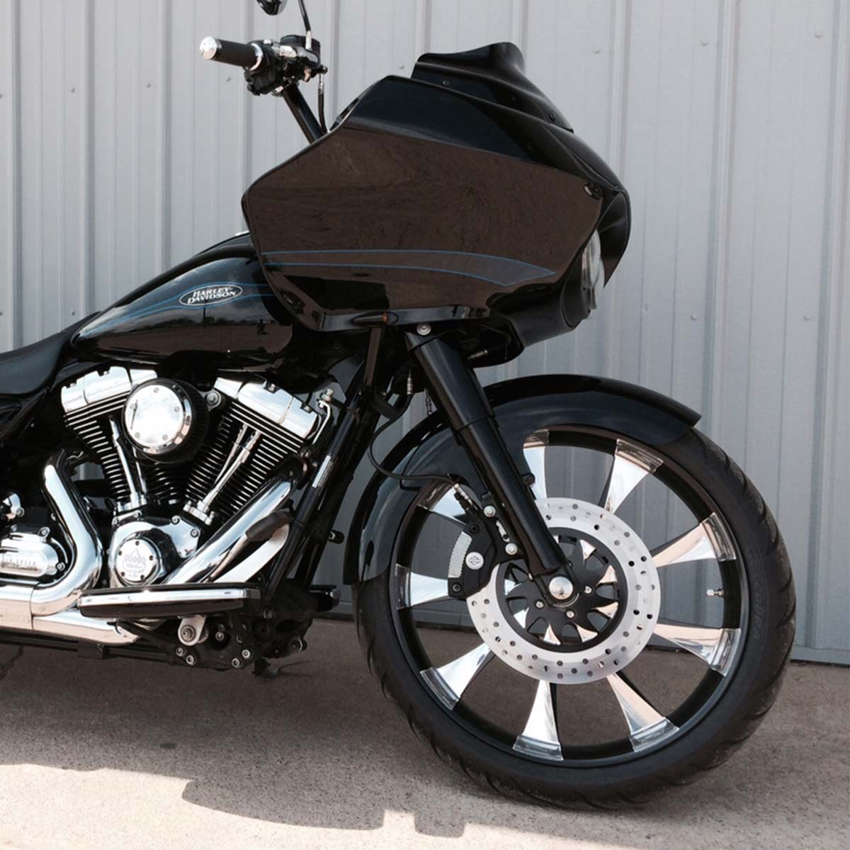 21" Thickster Tire Hugger Front Fenders for Harley-Davidson 1983-2013 Touring Motorcycle Models(21" Thickster)