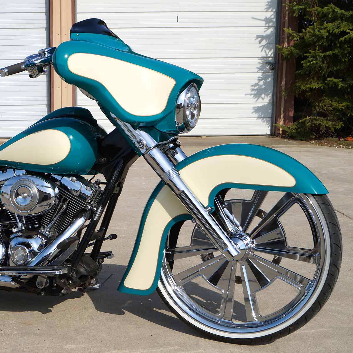26" Benchmark Big Wheel Front Fenders for Harley-Davidson 1983-2013 Touring Motorcycle Models(26" Benchmark)