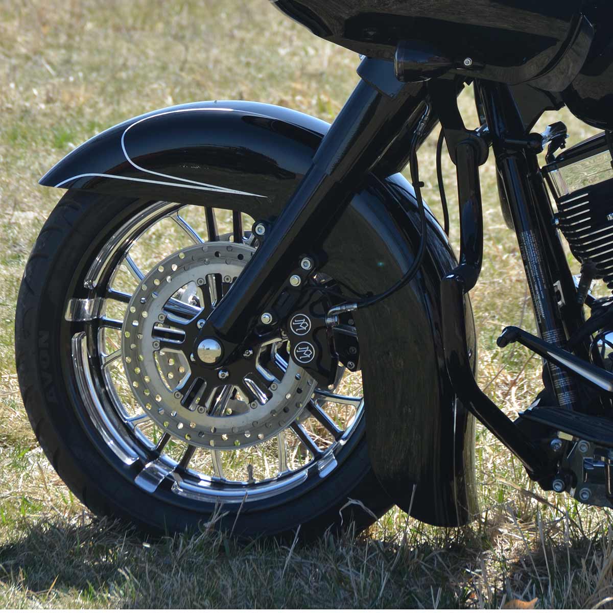21" Benchmark Front Fender FIT KIT for Harley-Davidson 2014-2024 Touring Motorcycle Models(Benchmark - 16-19")