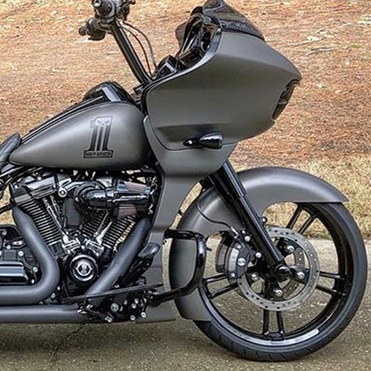 Level Tire Hugger Front Fender Fit Kit for Harley-Davidson 2014-2024 Touring Motorcycle Models(Level)