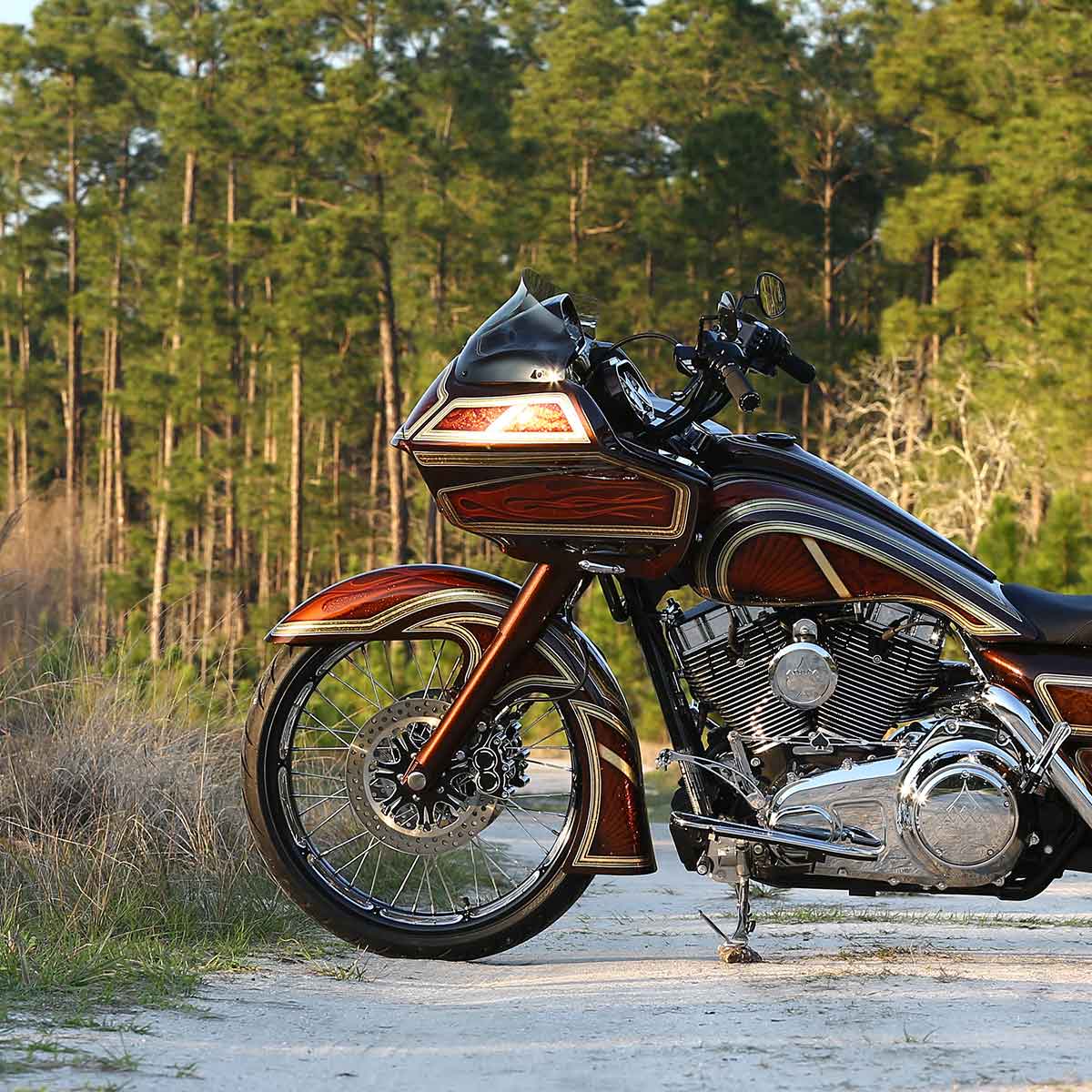 23" Level Big Wheel Front Fenders for Harley-Davidson 1983-2013 Touring Motorcycle Models(23" Level)