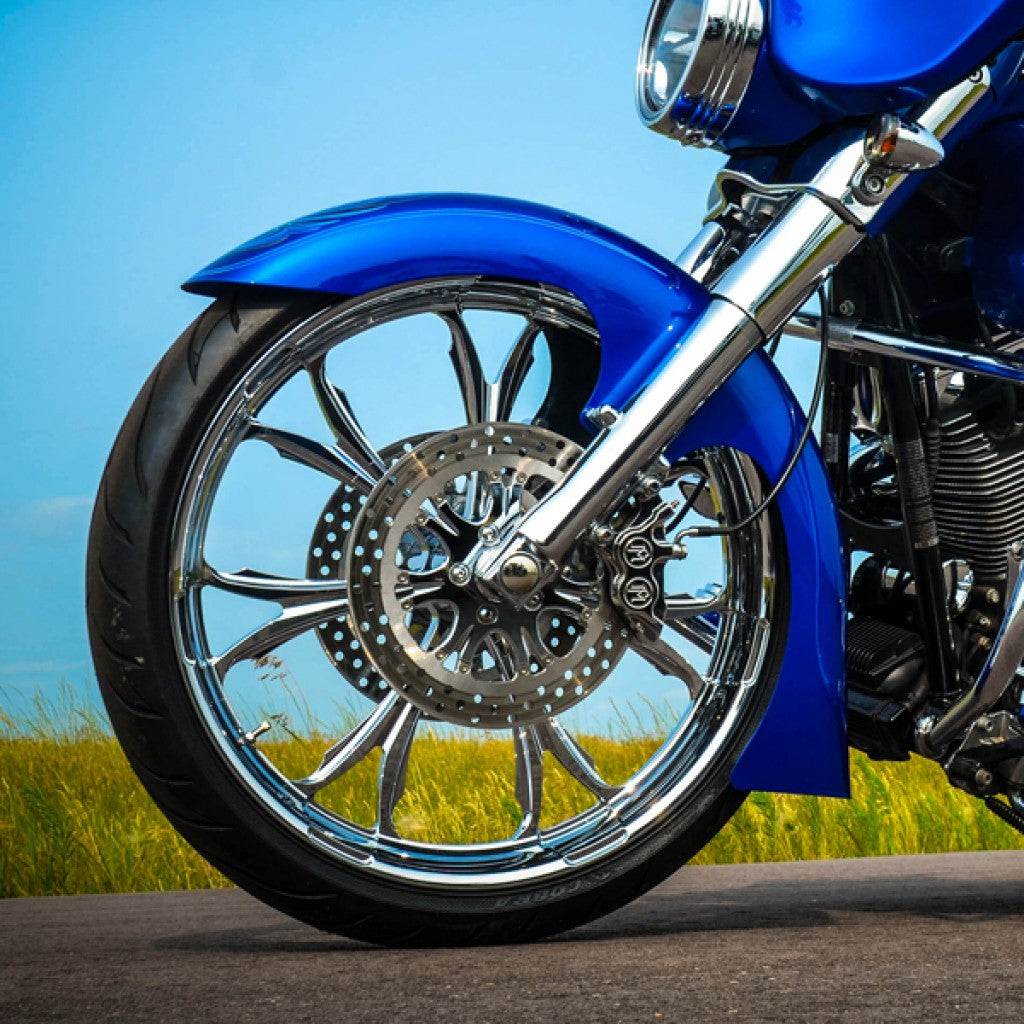 Slicer Big Wheel Front Fenders for Harley-Davidson 1983-2013 Touring Motorcycle Models(Slicer)
