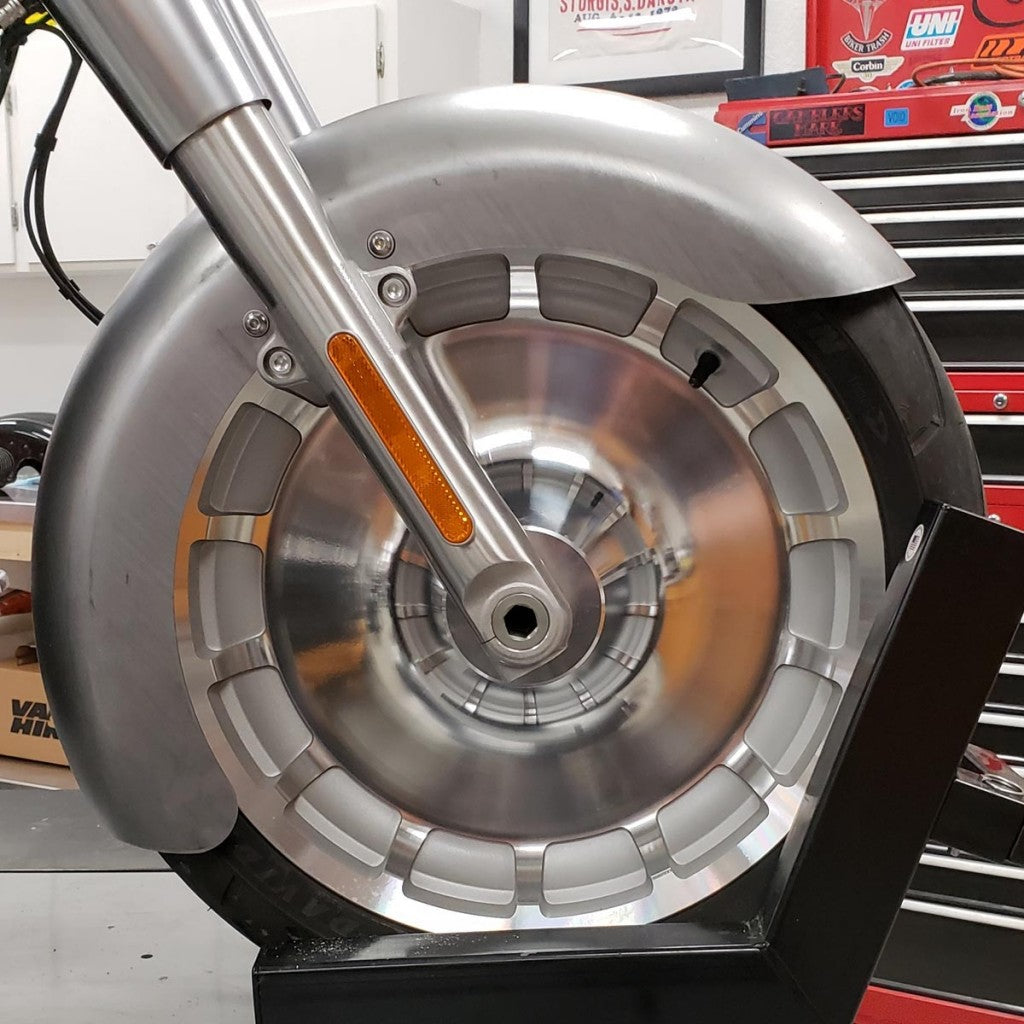 Roller Tire Hugger Front Fenders for Harley-Davidson 2018-2024 Fat Boy Motorcycles(Roller)
