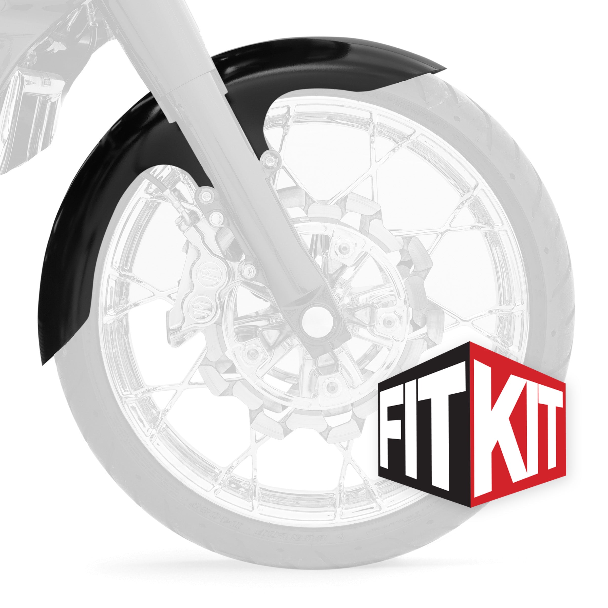 Henry Tire Hugger Front Fender Fit Kit for Harley-Davidson 2014-2024 Touring Motorcycle Models(Henry)