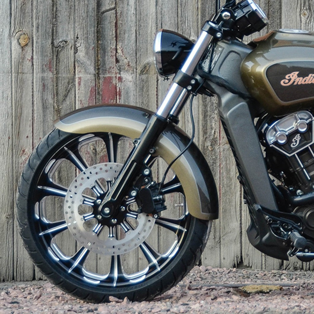 Outrider Stamped Steel Front Fenders for Indian® Scout Motorcycles(Outrider Stamped Steel Front Fender)