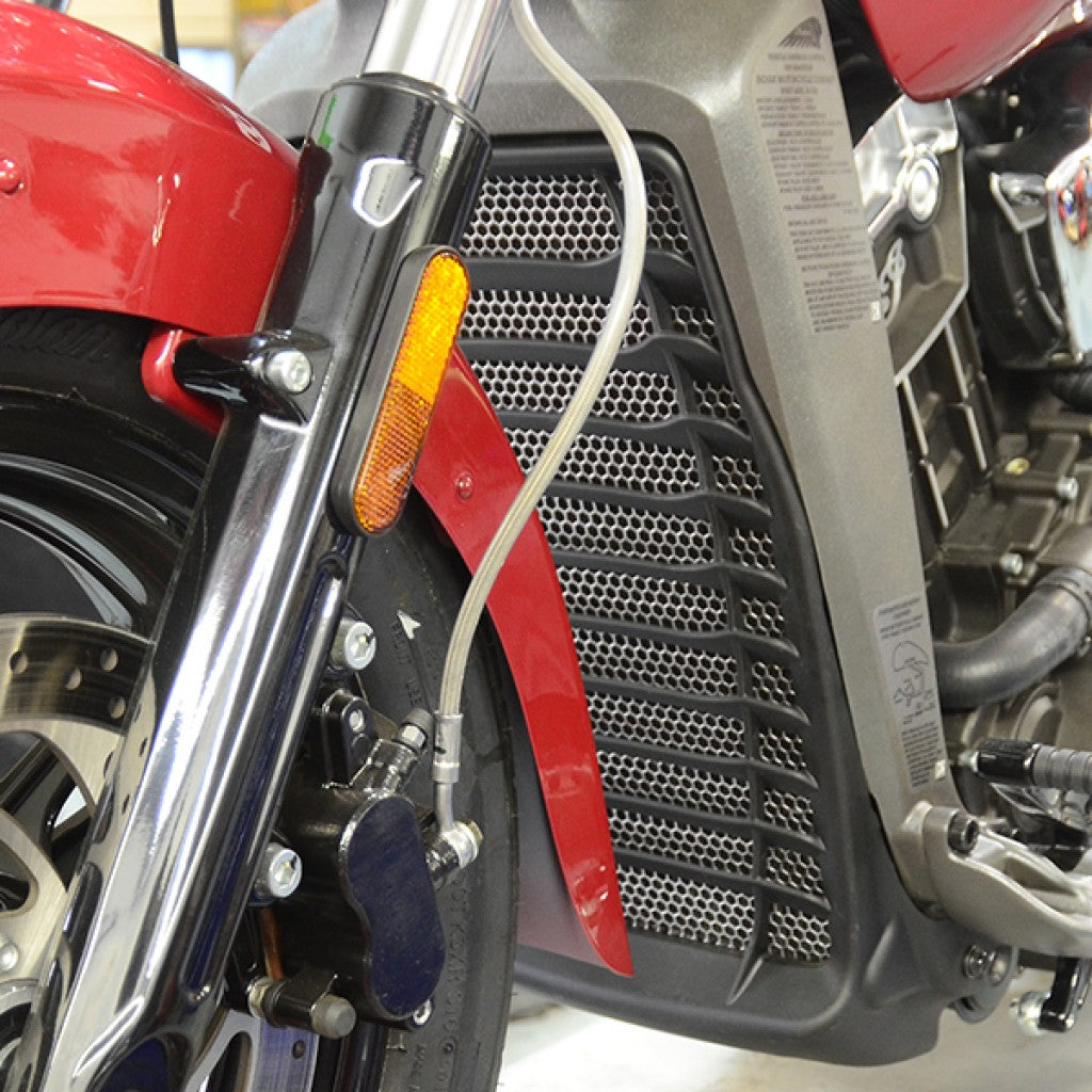 Raw Outrider Rad Guard for Indian® Scout, Scout 60 and Bobber Motorcycles(Satin (Raw))