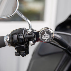 1996-2023 Ambidextrous Magnetic Phone Mount for Harley-Davidson® Chrome on bike 