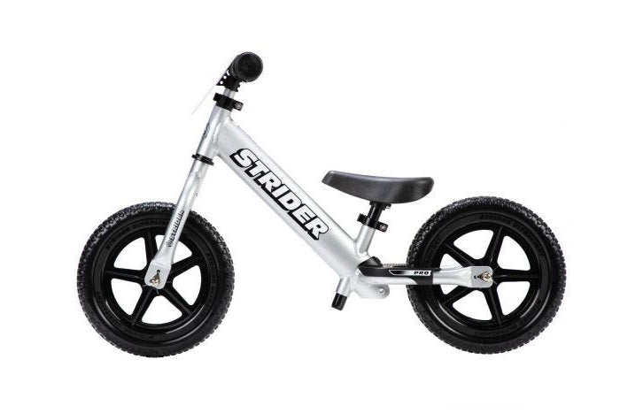 Silver 12" Pro Strider Balance Bike (12" Pro - Silver)