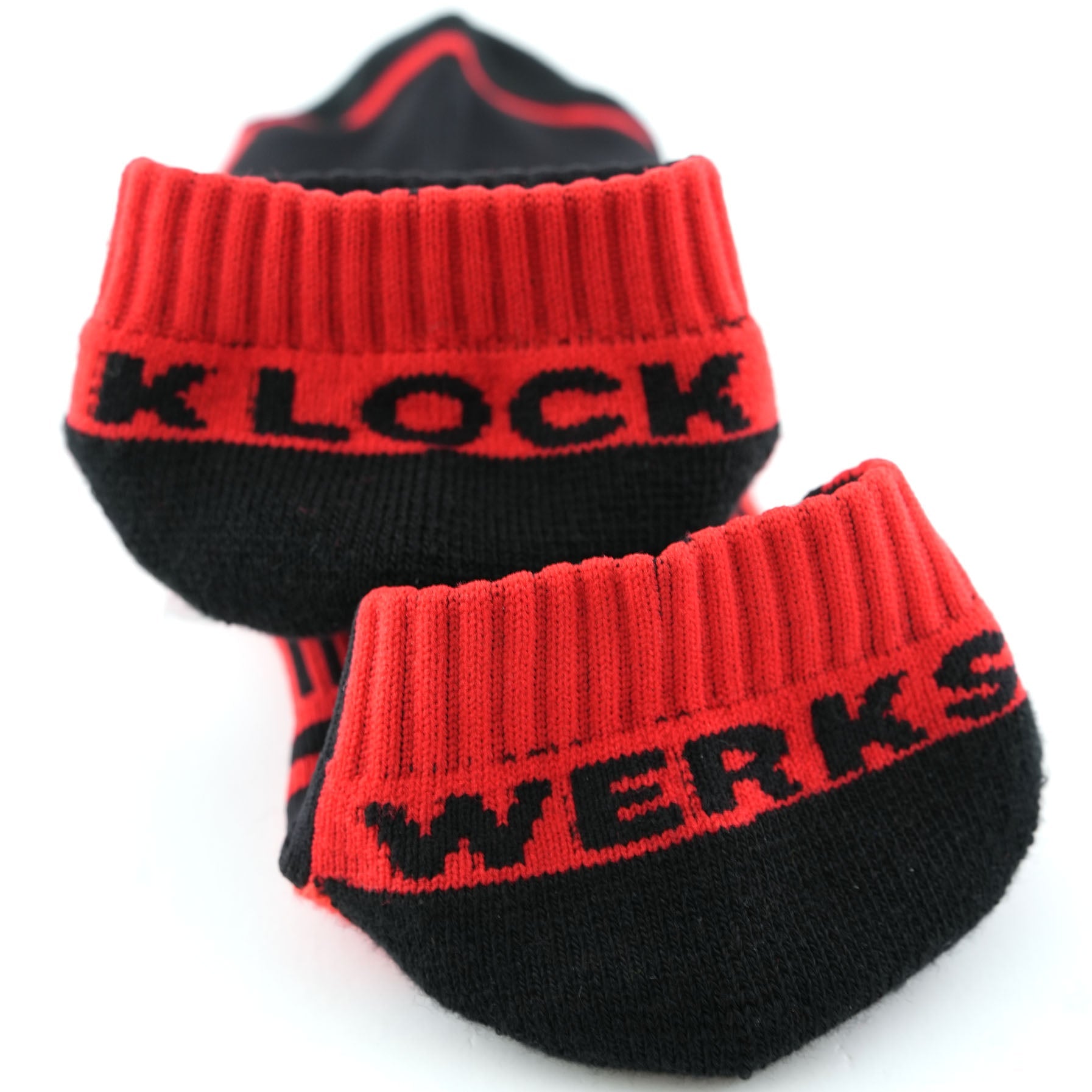 Klock Werks x Fuel Klock Low Profile Socks in Red with Klock Werks on the heels(Red with Klock Werks on the heels)