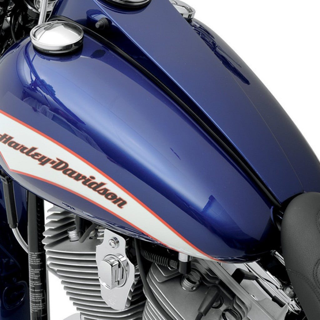Softail Dash and Ignition Relocation Kit shown on motorcycle