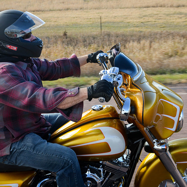 Stock Length Curvaceous Metal Dash for 1997 - 2024 FLH, FLTR Motorcycles(Stock Length)