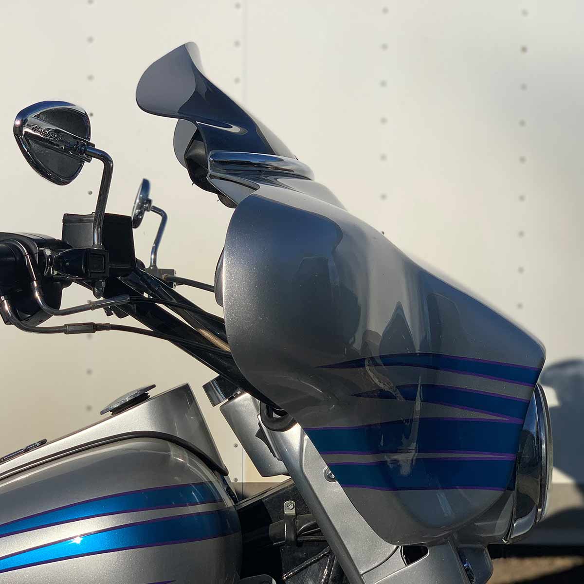 6.5" Dark Smoke motorcycle Windshield for Harley-Davidson 1986-1995 FLH motorcycle models (6.5" Dark Smoke)