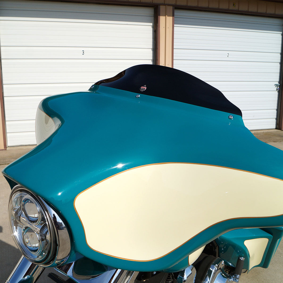 3.5" Solid Black Motorcycle Windshield for Harley-Davidson 1996-2013 FLH Motorcycle Models(3.5" Solid Black)