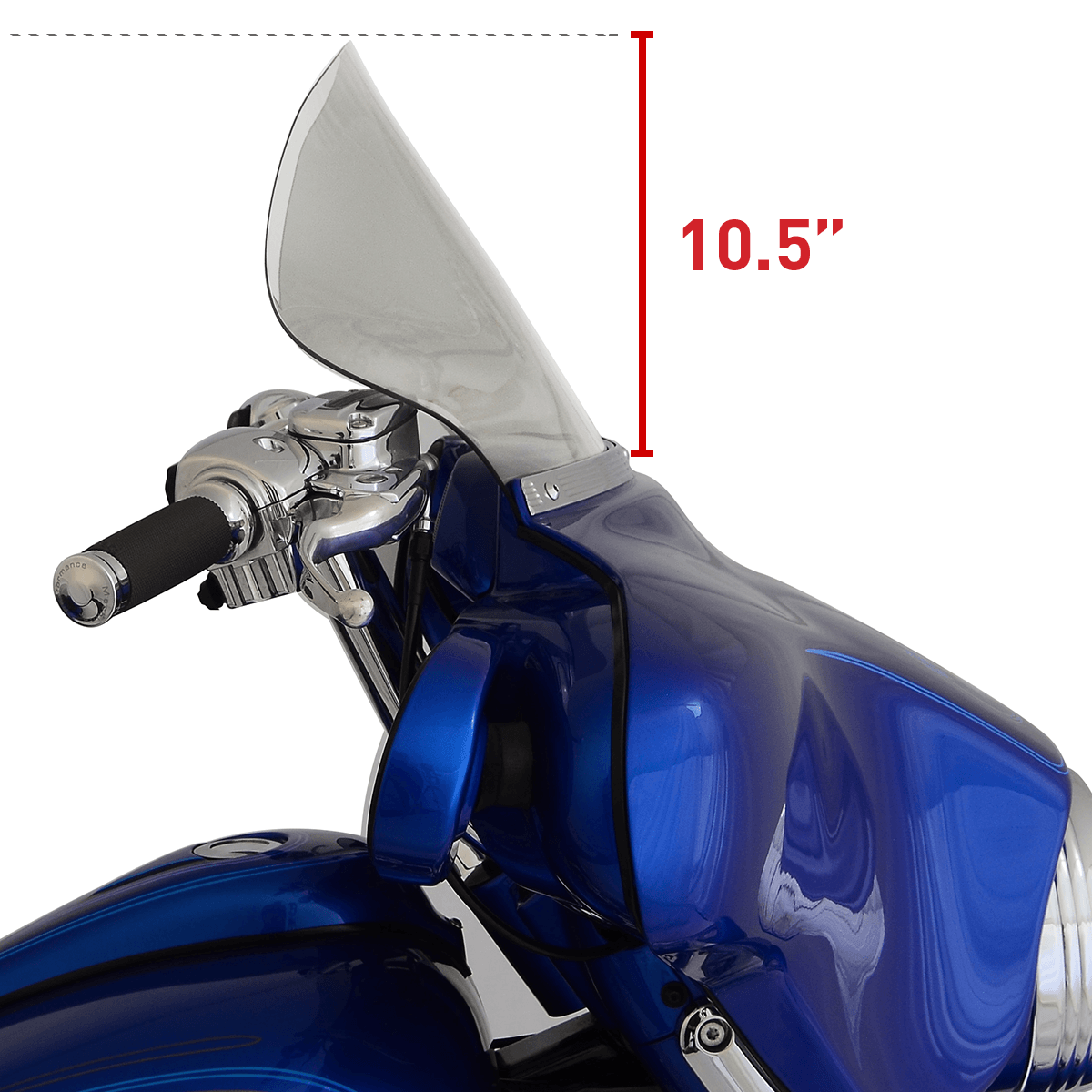 11.5" Tint Motorcycle Windshield for Harley-Davidson 1996-2013 FLH Motorcycle Models(11.5" Tint)