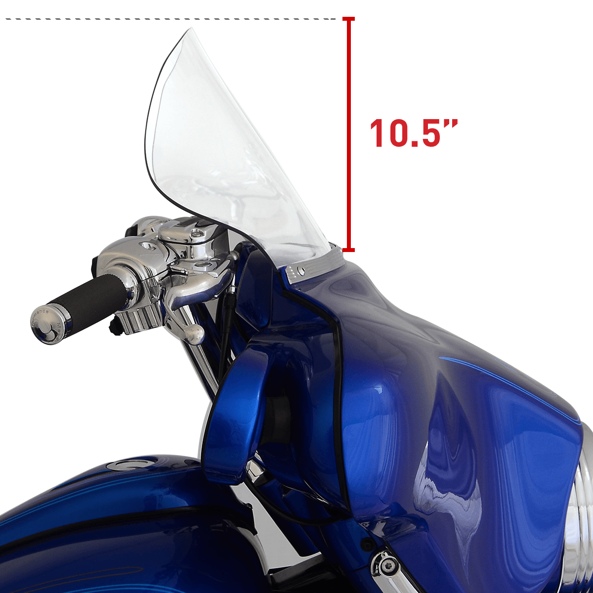 11.5" Clear Motorcycle Windshield for Harley-Davidson 1996-2013 FLH(11.5" Clear)