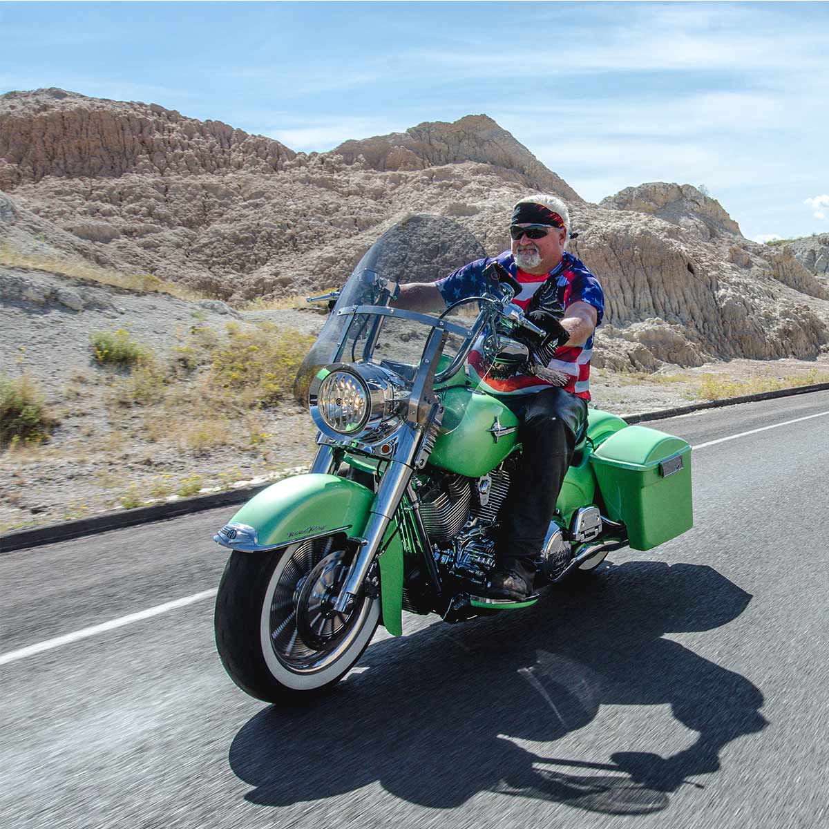 20" Tint Billboard Windshield for Harley-Davidson® Road King motorcycle models(20" Tint on Softail Model)