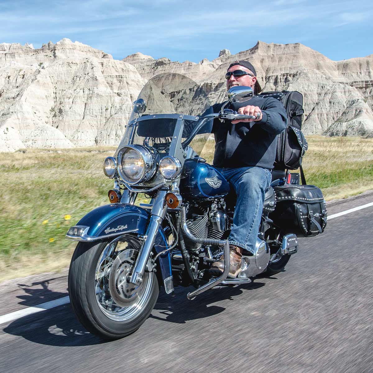 17" Tint Billboard Windshield for Harley-Davidson® Softail Heritage motorcycle models(17" Tint on Softail Model)