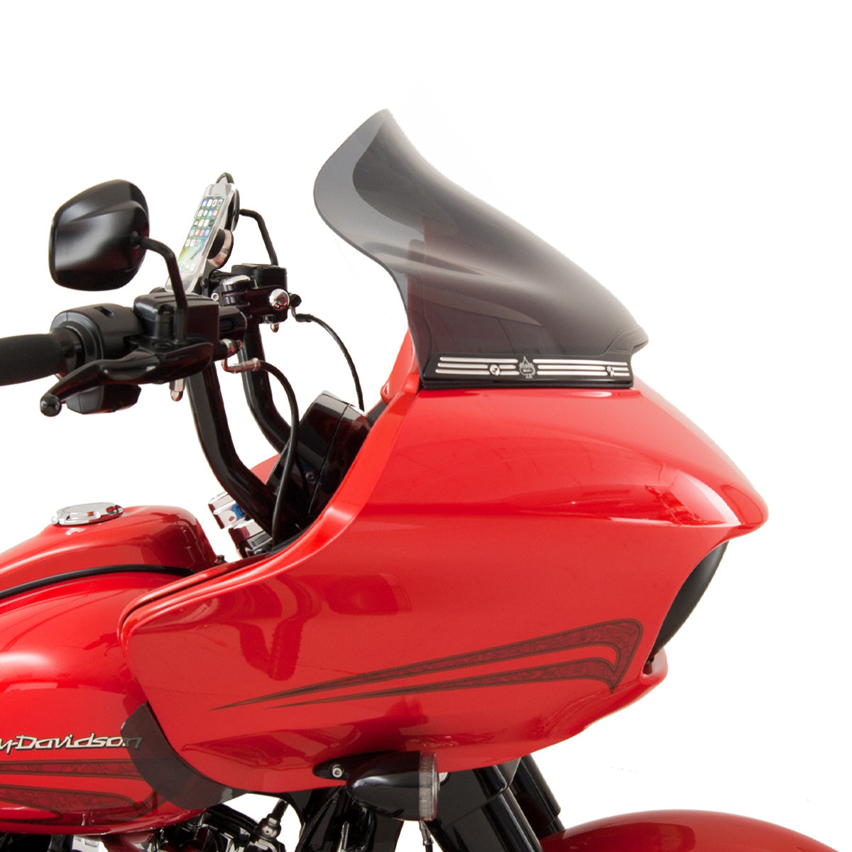 14" Sport - Dark Smoke Flare™ Windshields for Harley-Davidson 2015-2024 Road Glide motorcycle models(14" Sport - Dark Smoke)