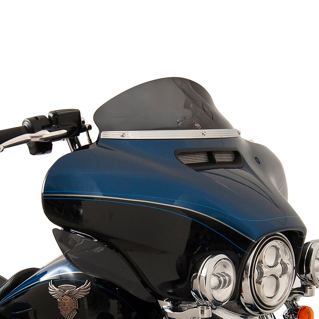 5" Dark Smoke Motorcycle Windshield for 2014-2023 Harley-Davidson FLH Motorcycle Models(5" Dark Smoke)