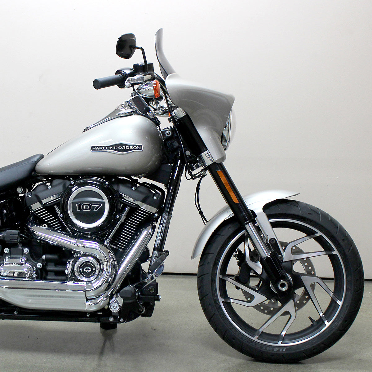 Windshield for Harley-Davidson 2018-2024 Sport Glide shown in Dark Smoke(Dark Smoke)