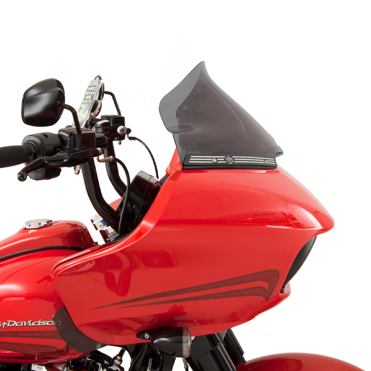11" Sport Dark Smoke Flare™ Windshields for Harley-Davidson 2015-2024 Road Glide motorcycle models(11" Sport - Dark Smoke)