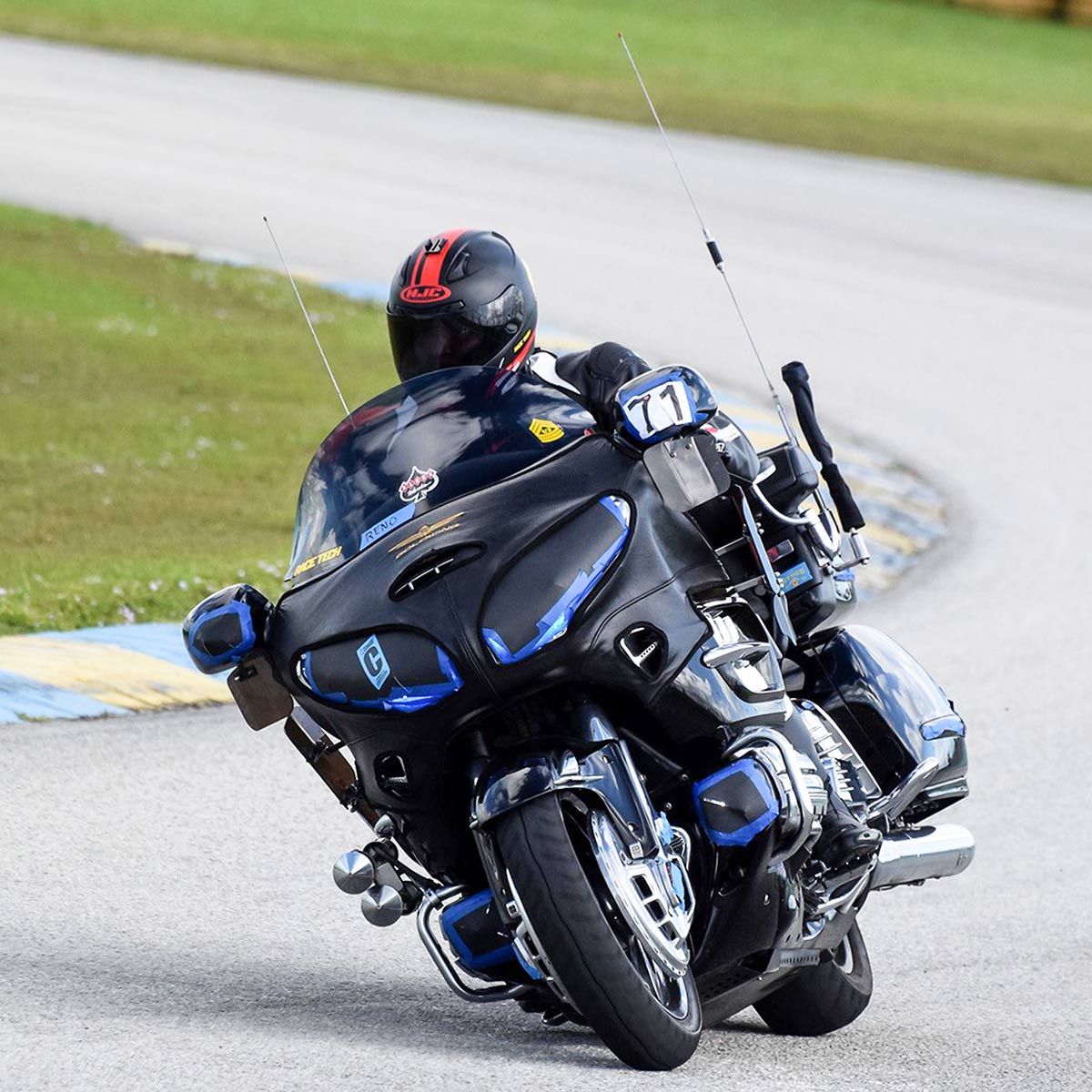 14-18" Dark Smoke Windshield for Honda® 2001-2017 Gold Wing motorcycles shown without vent(14-18" Dark Smoke - Without Vent)
