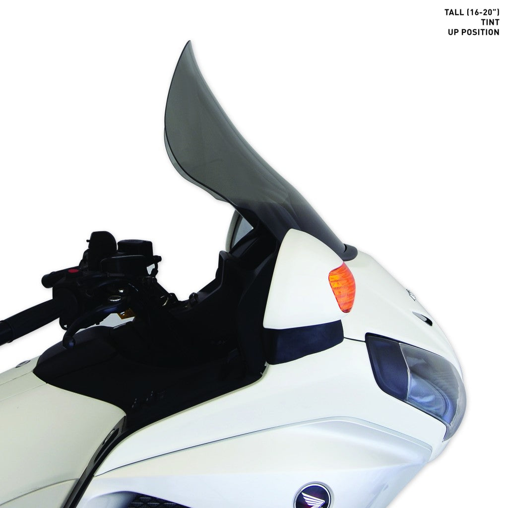 16-20" Tint Windshield for Honda® 2001-2017 Gold Wing motorcycle models shown in up position(16-20" Tint - Up Position)