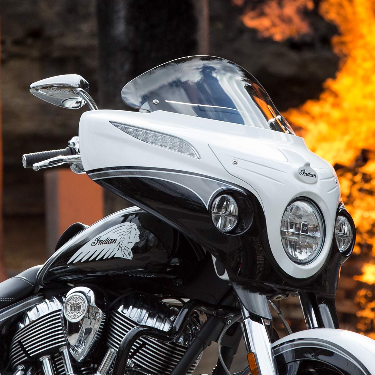 12" Tint Windshield for Indian® 2014-2024 Chieftain and Roadmaster motorcycle models(12" Tint)