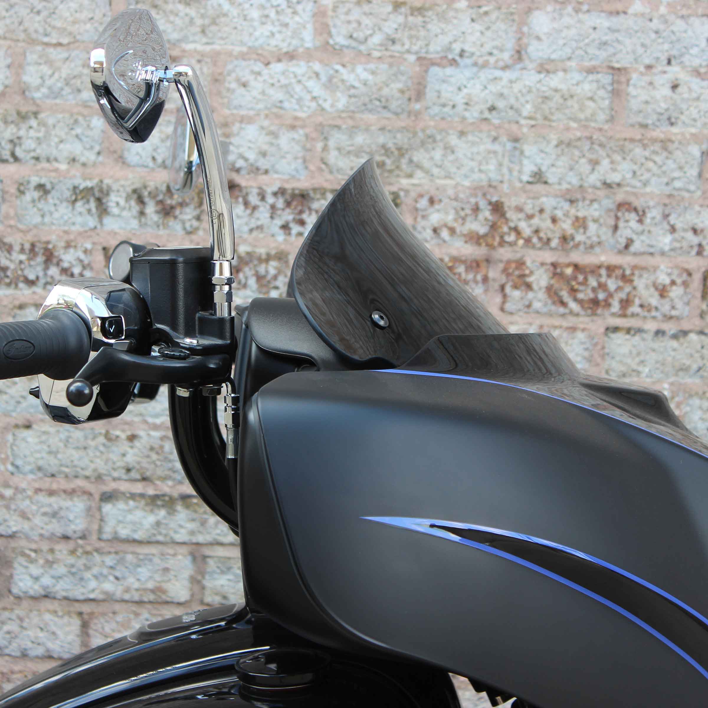 10" Dark Smoke Windshield for Indian® 2014-2024 Chieftain and Roadmaster motorcycle models(10" Dark Smoke)